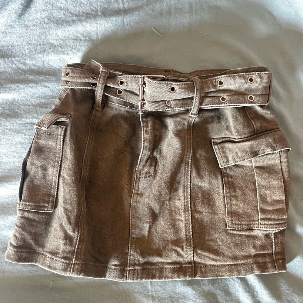 Cargo mini skirt